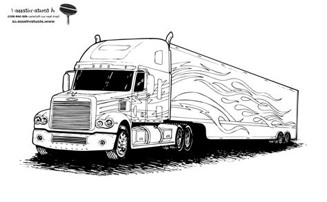 15 Élégant De Coloriage De Camion Galerie | Coloriage camion, Tatouage d'un camion, Dessin camion