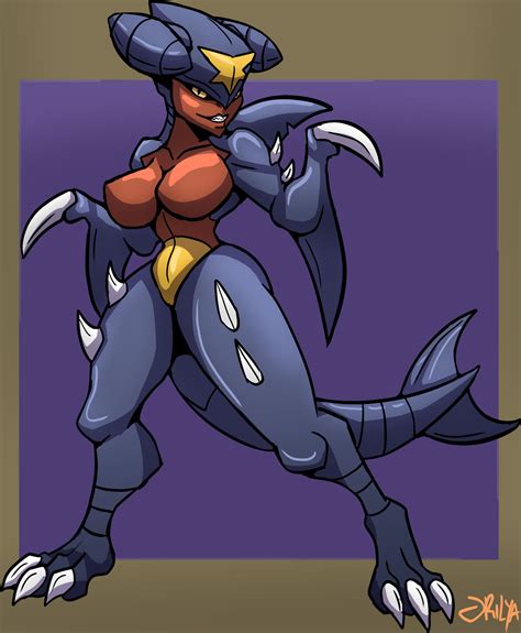 Garchomp Girl by RilyaArts on DeviantArt