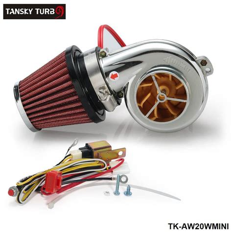 Tansky - Turbo Kits Mini Electric Turbo Supercharger Kit Air Filter ...