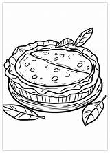 Pie Coloring Pages  Fun Food Activity For Kids CrayonAZCom sketch template