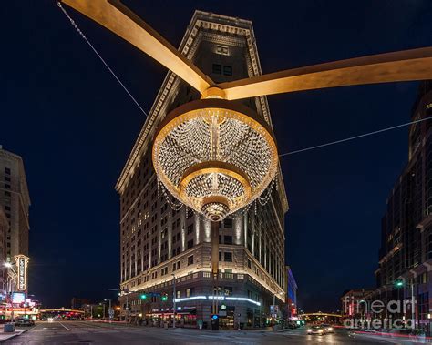 PlayHouse Square Chandelier Photograph by Frank Cramer