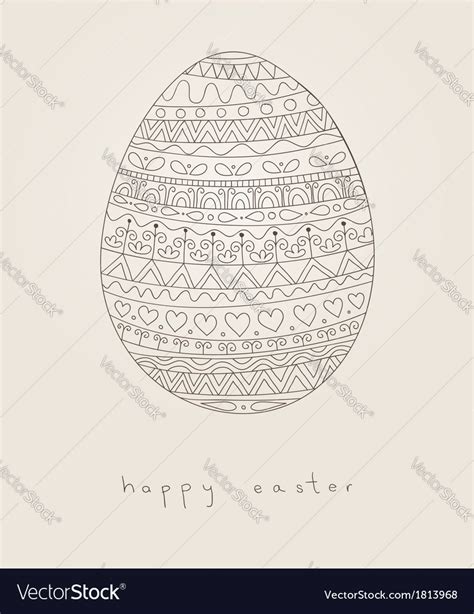 Easter egg card Royalty Free Vector Image - VectorStock