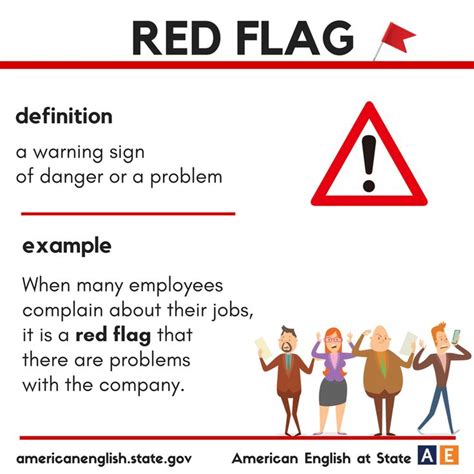 Vocabulary - Red Flag | Idioms and phrases, English words, Learn english