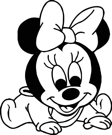 Mickey And Minnie Baby Coloring Pages | Minnie mouse coloring pages, Mickey coloring pages, Baby ...