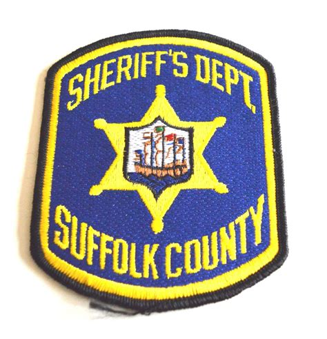 SUFFOLK COUNTY SHERIFF'S DEPARTMENT MA PATCH - POLICE BADGE EU