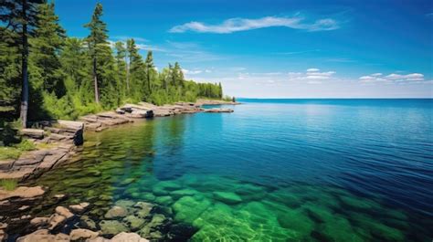 Premium Photo | Outdoors lake superior wisconsin