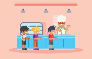 School Canteen Vector Art, Icons, and Graphics for Free Download