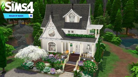 The Sims 4 - The Good Witch House (House Build) Realm of Magic - YouTube | Sims 4 house building ...