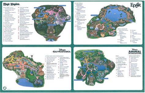 Disney's 4 Parks & Maps - Enchanted Honeymoons