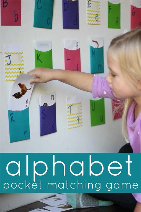 Alphabet Pocket Matching Game - Toddler Approved