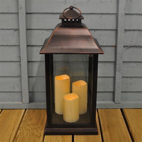 20 Photos Outdoor Lanterns with Battery Operated Candles