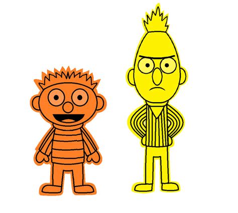 Ernie and Bert in Making Fiends Style by adrianmacha20005 on DeviantArt