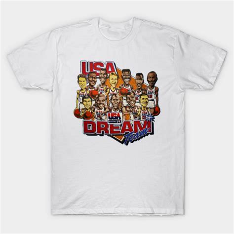 Vintage "Dream Team" Caricture Tee - Dream Team 92 - T-Shirt | TeePublic