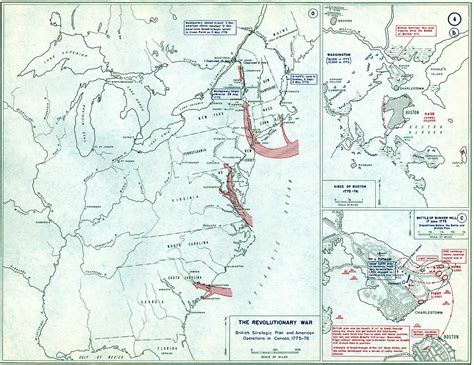 Siege of Boston, 1775-76 - Annotated Map from USMA