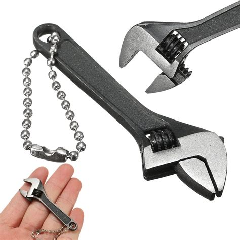 66mm 2.6inch Mini Metal Adjustable Wrench Spanner Hand Tool 0-10mm Jaw Wrench Black | Alexnld.com