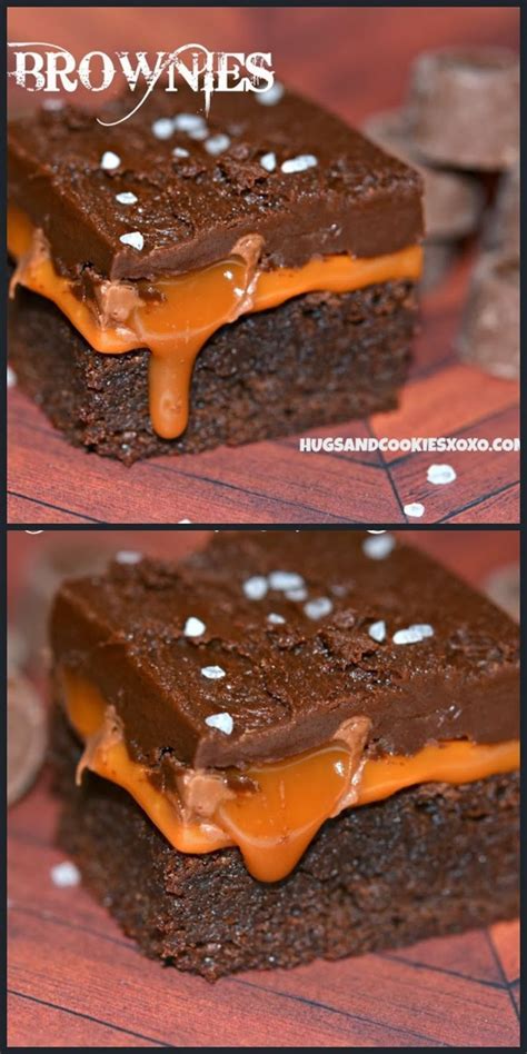 ROLO BROWNIES WITH FUDGE TOPPING Diy Food Recipes, Sweet Recipes, Homemade Recipes, Baking ...