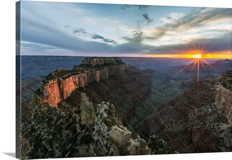 Sunset at Cape Royal, North Rim, Grand Canyon National Park, Arizona ...