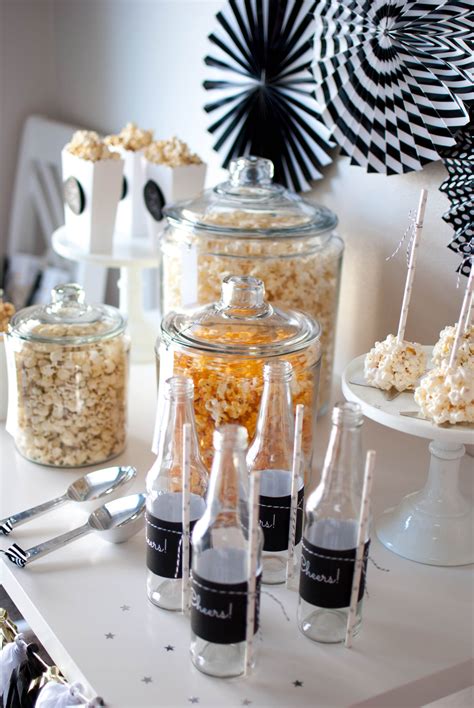 {The Oscar Party} Popcorn Bar Ideas - TWINKLE TWINKLE LITTLE PARTY