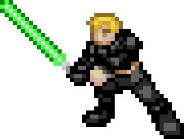 Luke Skywalker By Spartannjones - Luke Skywalker Pixel Art - (560x552 ...