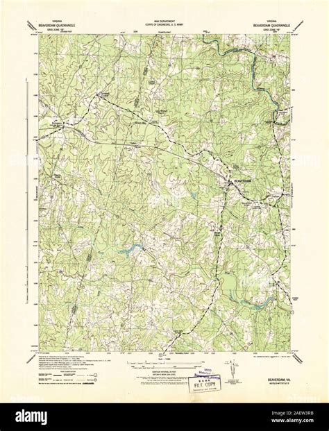 Map of beaverdam hi-res stock photography and images - Alamy