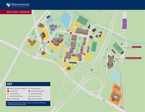 Shenandoah University Campus Map