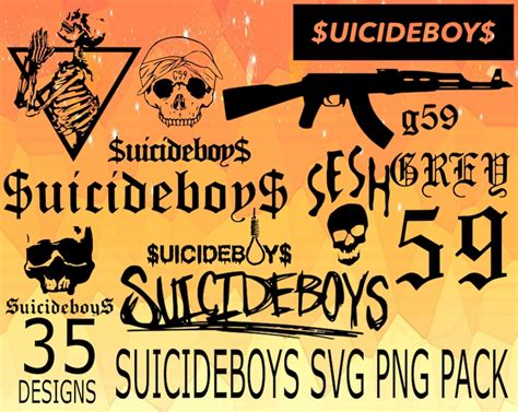 Suicide Boys Decals SVG PNG Design Bundle Cricuit Design Pack - Etsy