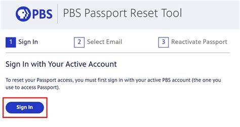 How to Reset your access for your Passport benefit : PBS Help