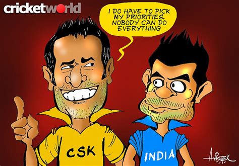 Cartoon: MS Dhoni Gets His Priorities, Right?