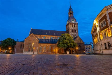 Riga Cathedral One of the Famous Tourist Attraction Editorial Stock Photo - Image of romanesque ...