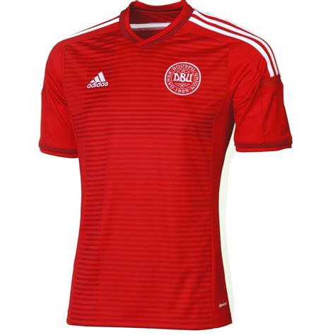 adidas Denmark Red 2014/15 Replica Home Soccer Jersey