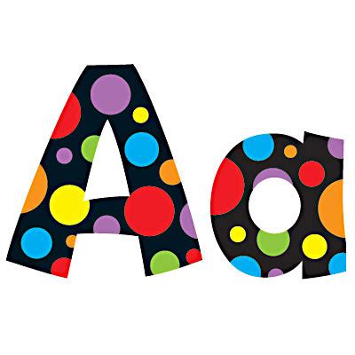 Classroom Display Resources | Neon Dots Design Letters-Free Delivery UK & EU