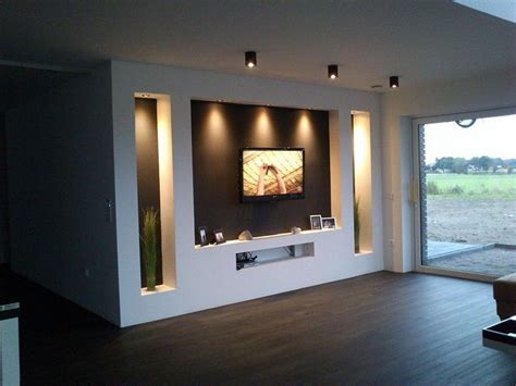 The Perfect TV Wall Ideas That Will Not Sacrifice Your Look - 09 | Feature wall living room ...