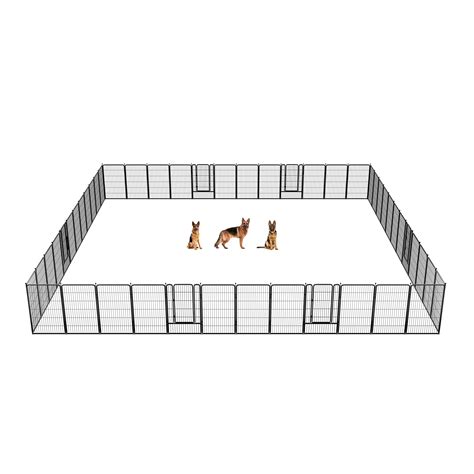 FXW Rollick Dog Playpen Outdoor, 48 Panels 45" Height Dog Fence ...