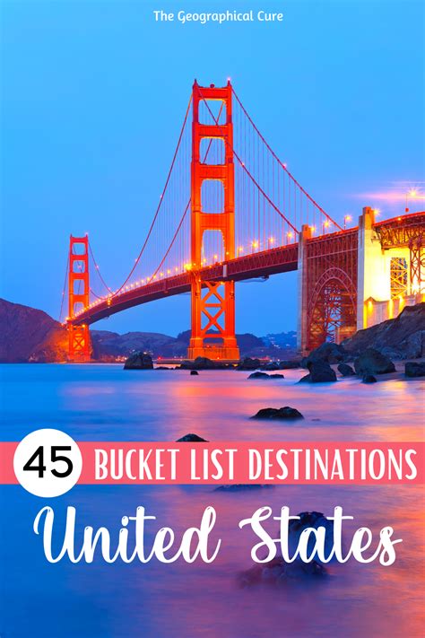 United States: Create Your Own Bucket List | Travel usa, Vacation road trips, America travel