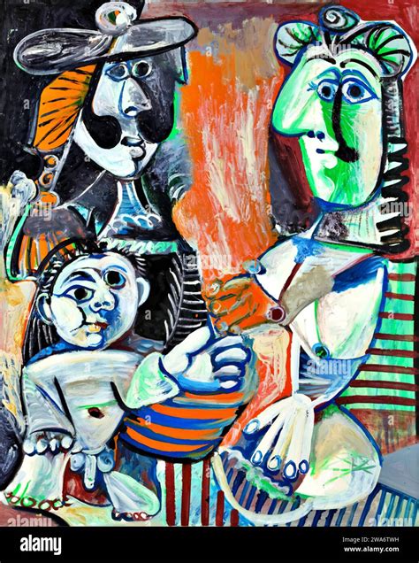 Pablo picasso painting family hi-res stock photography and images - Alamy