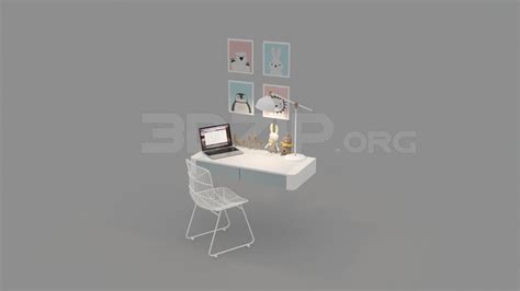 3031. Free 3D Desk Model Download