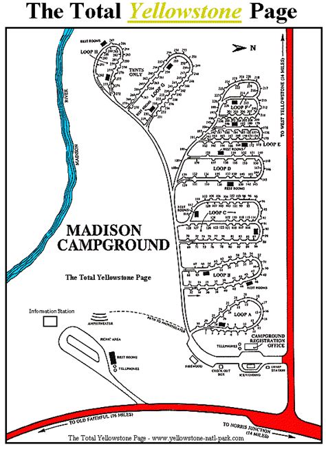 Yellowstone National Park Rv Campgrounds Map - London Top Attractions Map