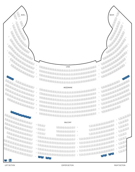 Seating Chart | Genesee Theatre