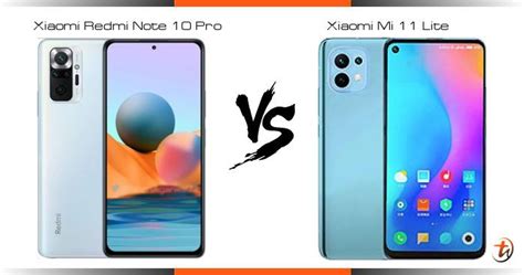 Compare Xiaomi Redmi Note 10 Pro vs Xiaomi Mi 11 Lite specs and ...