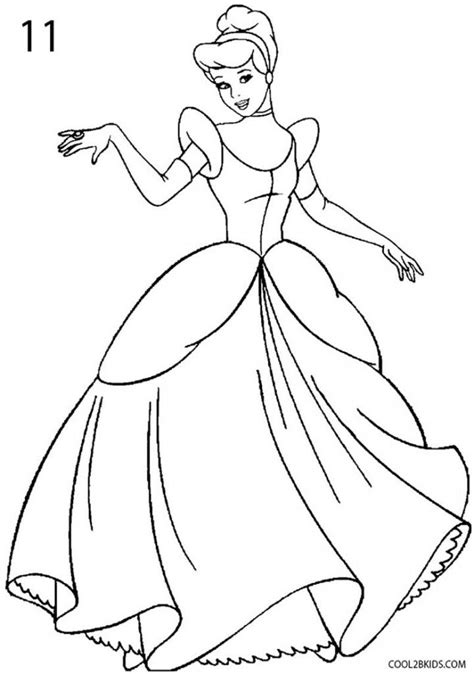 How to Draw Cinderella Step 11 | Cinderella drawing, Disney princess sketches, Princess sketches