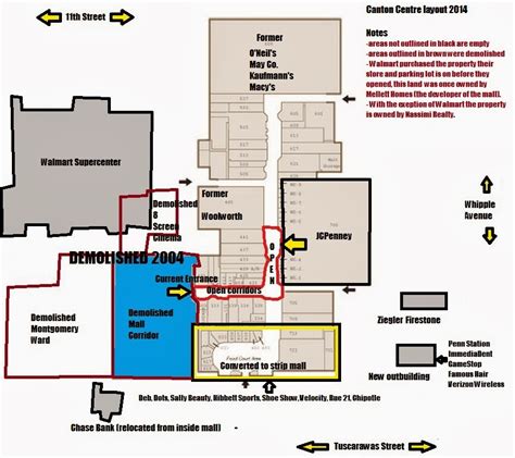 Dead and Dying retail: Mellett Mall / Canton Centre in Canton, Ohio