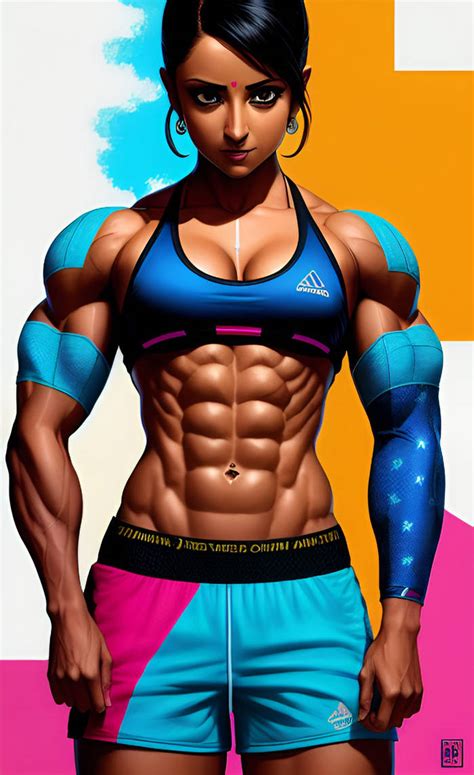 Trisha 10 pack abs look by supercar3432 on DeviantArt