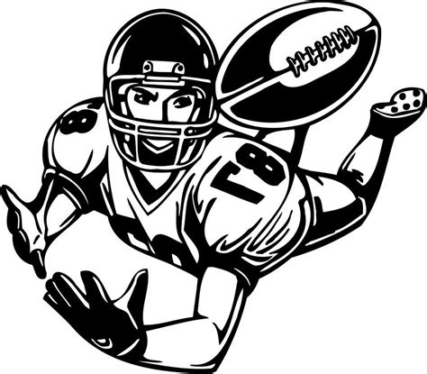 Football Player Clip Art drawing free image download