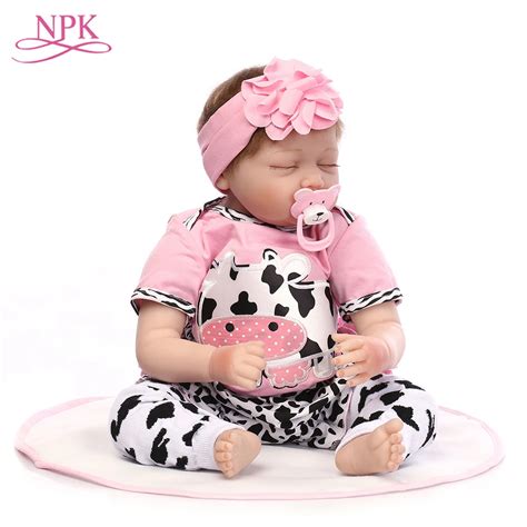 NPK Doll Reborn 55CM Soft Silicone Reborn Baby Dolls Vinyl Toys Big Dolls For Girls 3 7 Years ...