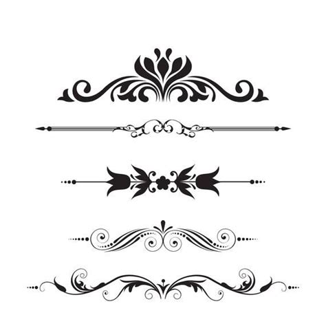 Line Dividers,Page divider clipart, Text Divider Clipart, Decorative Dividers, Digital text ...