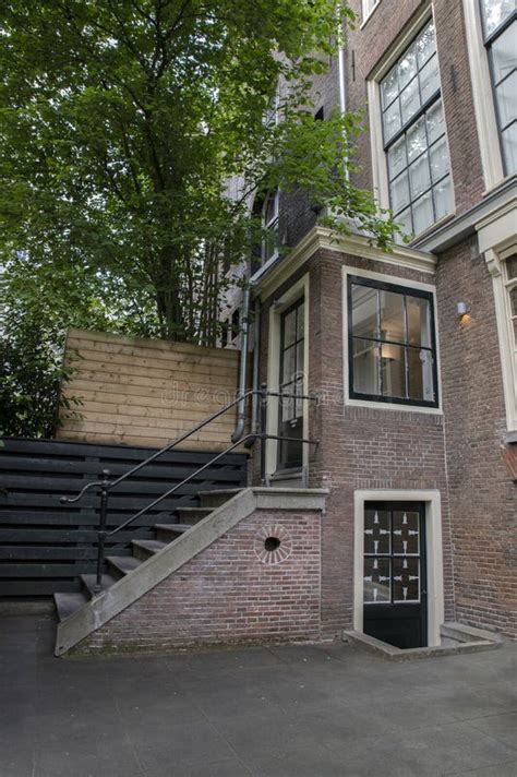 Staircase at the Garden at the Huis Marseille Museum at Amsterdam the ...