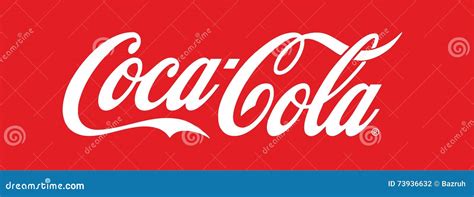 Coca Cola logo editorial photography. Illustration of vector - 73936632