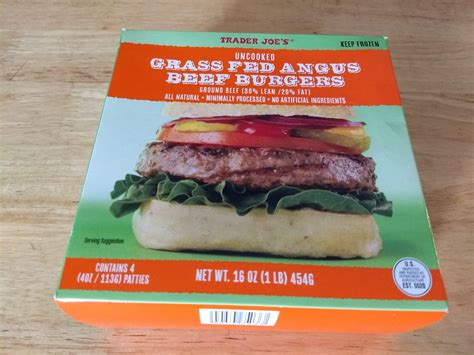 Trader Joe's Uncooked Grass Fed Angus Beef Burgers | Aldi Reviewer