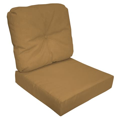 Sunbrella 2 Piece Deep Seat Chair Cushion Set, Sunbrella Canvas Wheat - Outdoor Living - Patio ...