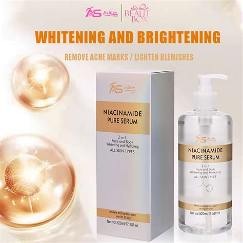 Ashley Shine NIACINAMIDE Pure Serum Face and Body Moisturizes Whitening Skin | Shopee Philippines